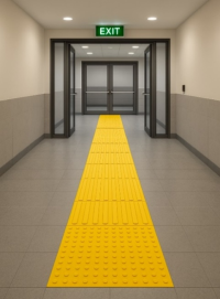 Ēkas ieštelpa ar skatu uz izeju