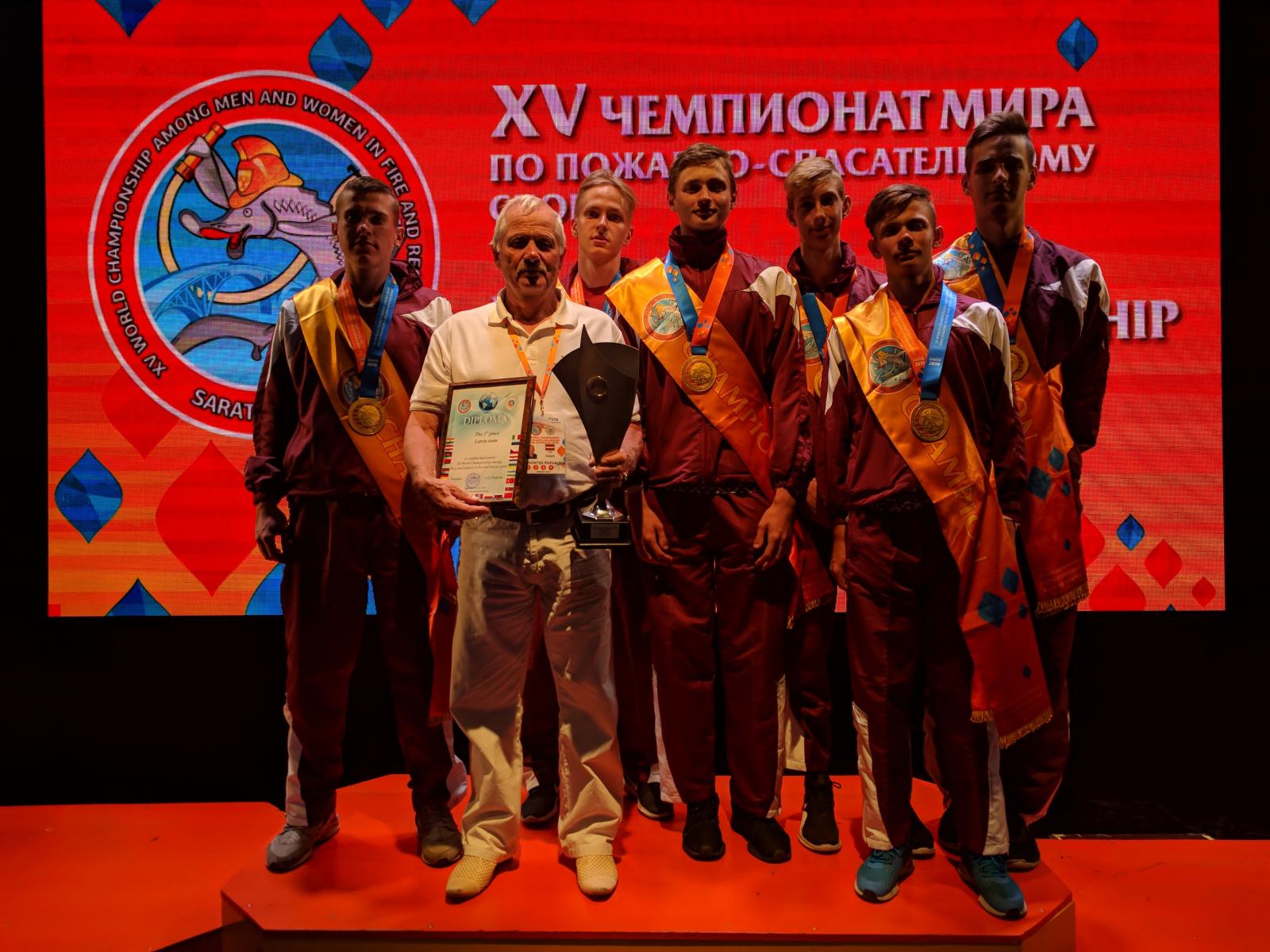 Krievijā aizvadīts pasaules čempionāts ugunsdzēsības sportā