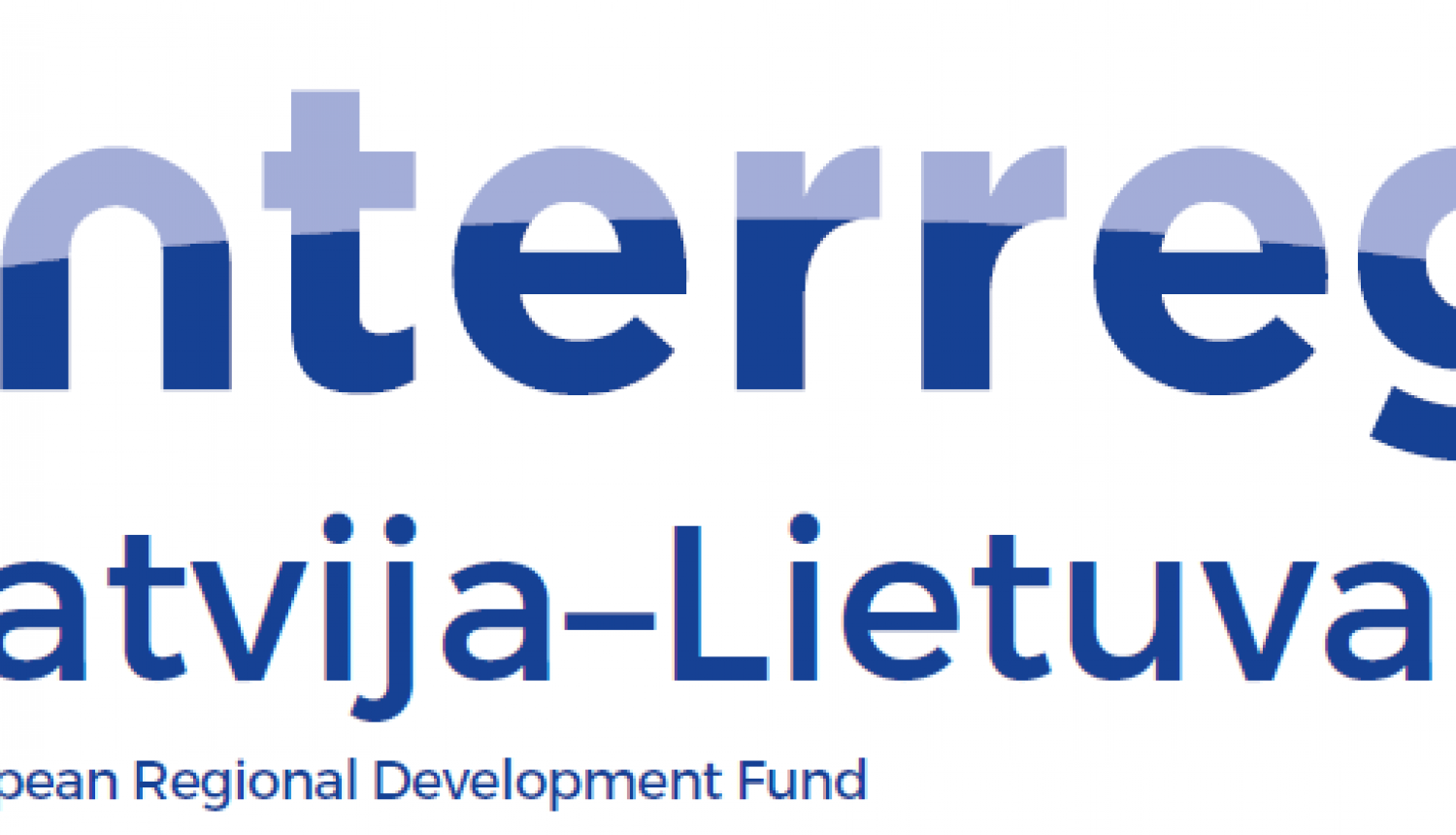 Interreg logo ar Lietuvas, Latvijas un Eiropas Savienības karogu elementiem